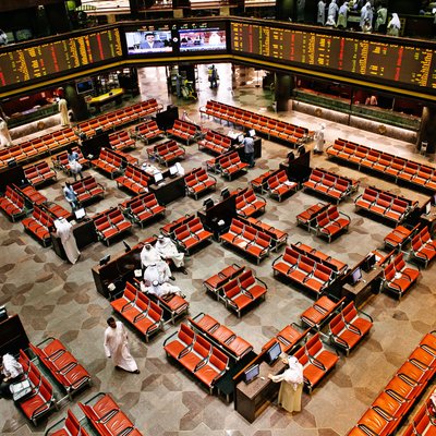 Middle Eastern Stock Exchange Trading Floor