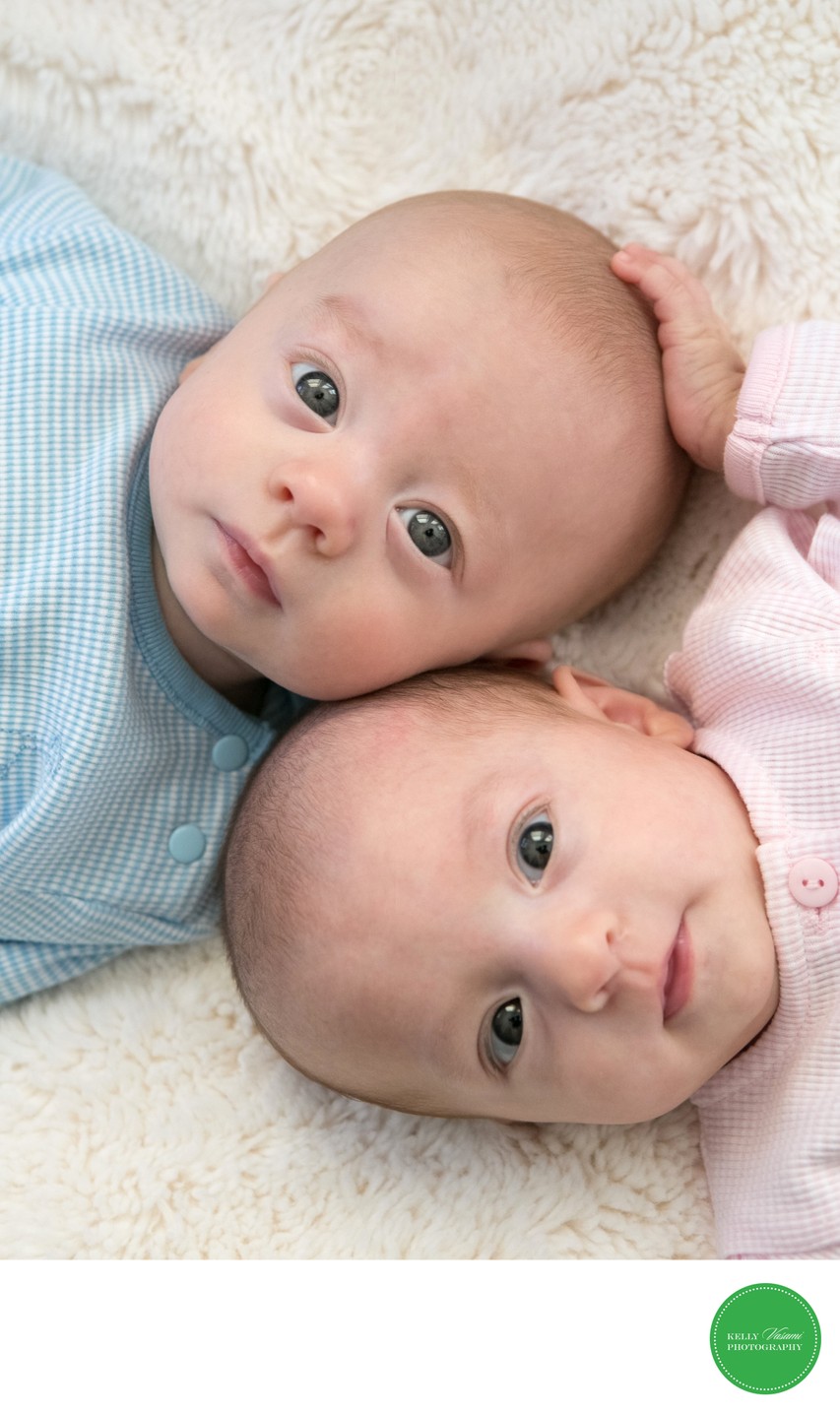 Twin Baby Portrait Session Westchester New Rochelle 