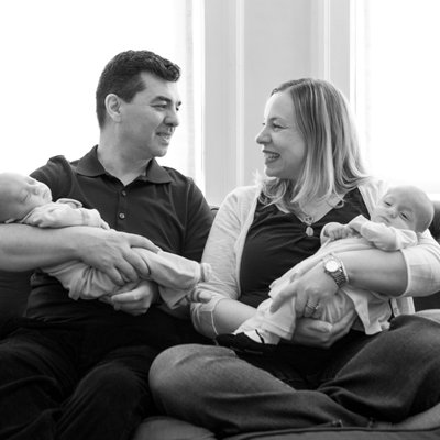 Family Photographer Twin Baby Westchester 