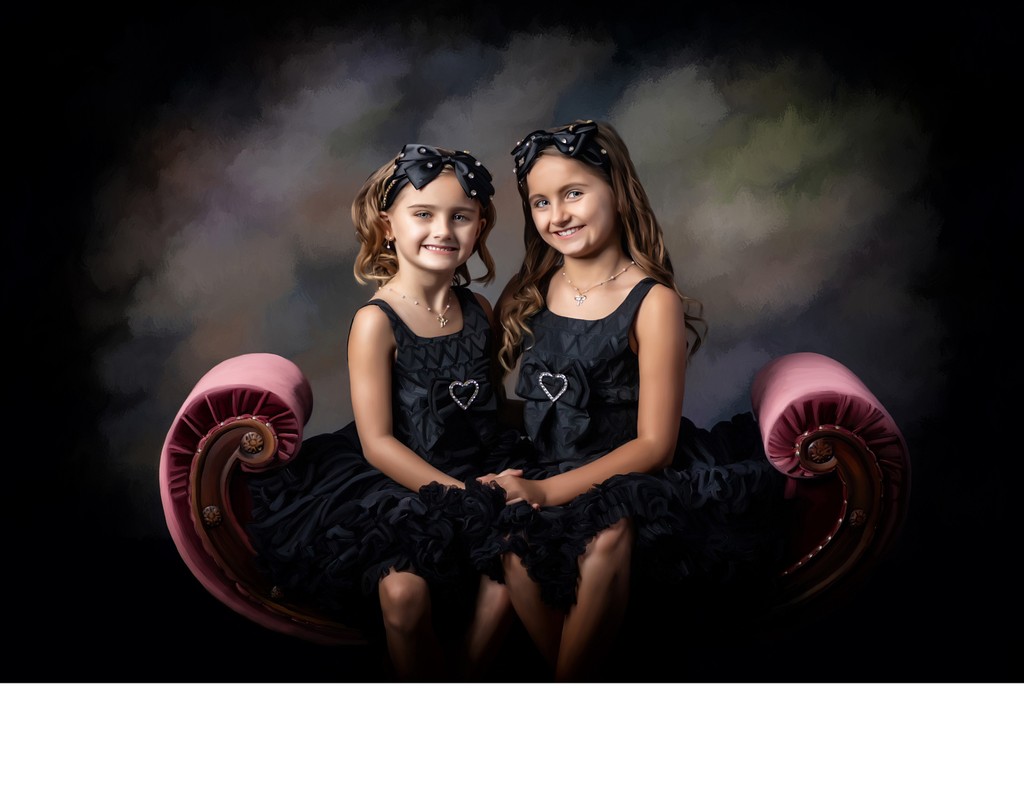 Luxury Portrait of Sisters