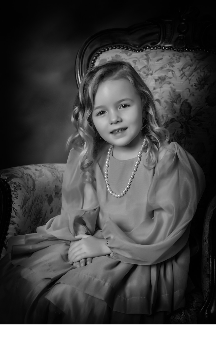 Classic Portrait Of Little Girl