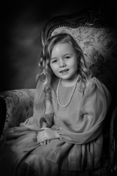 Classic Portrait Of Little Girl