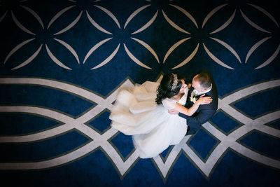 Couple Dancing at Manhattan Beach Jewish Center 