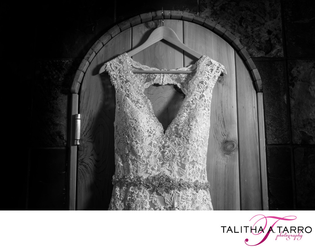 Wedding dress at the Silverpick Lodge in Durango