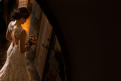 Bridal Portrait at Silverpick Lodge in Durango Colorado