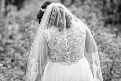 Bride dress detail