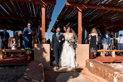 Blame Her Ranch Wedding bride ceremony