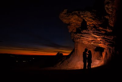 Santa Fe Silhouette Engagement