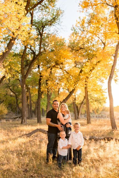 Autumn Bosque Family Photos