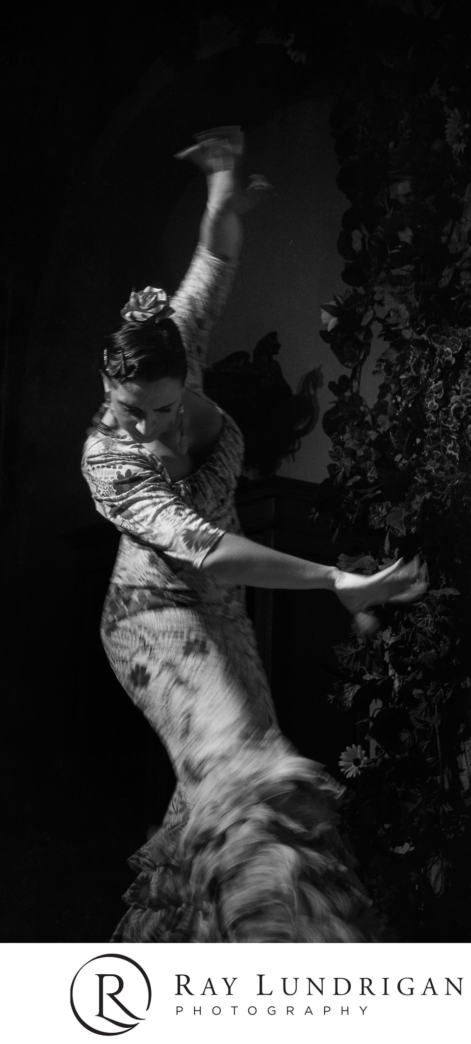 Flamenco dancer at Casa de Carmen in Sevilla, Spain.