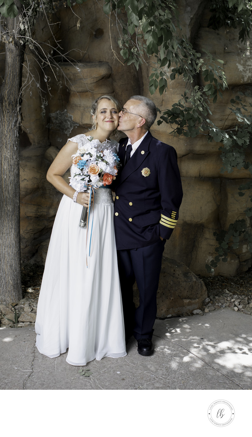 Las Vegas Wedding Bride with Father
