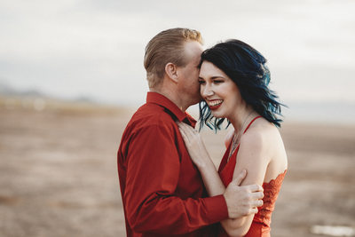 Las Vegas EngagementPhotographer-all in red