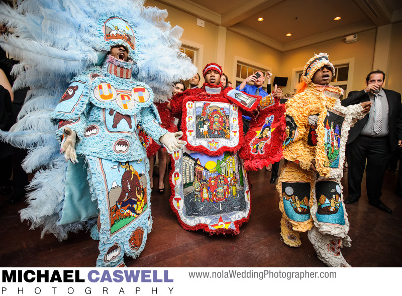 Mardi Gras Indians at Audubon Golf Clubhouse