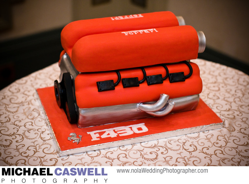 Ferrari F430 engine groom's cake