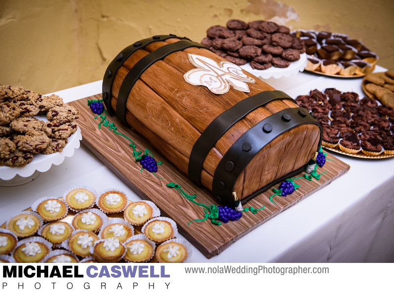 Wine barrel groom's cake