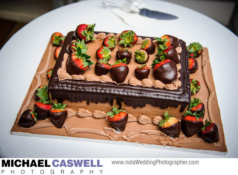Strawberries and chocolate groom's cake