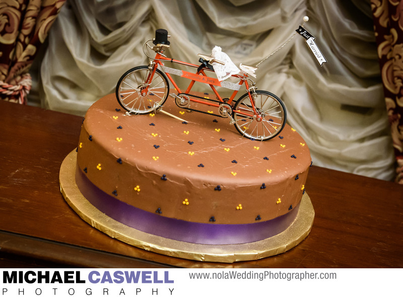 Tandem bicycle groom's cake
