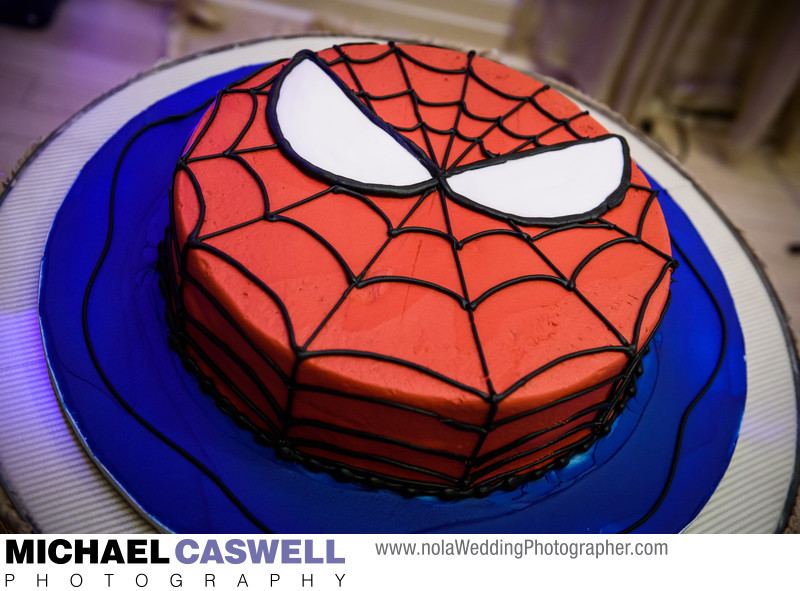 Spiderman groom's cake