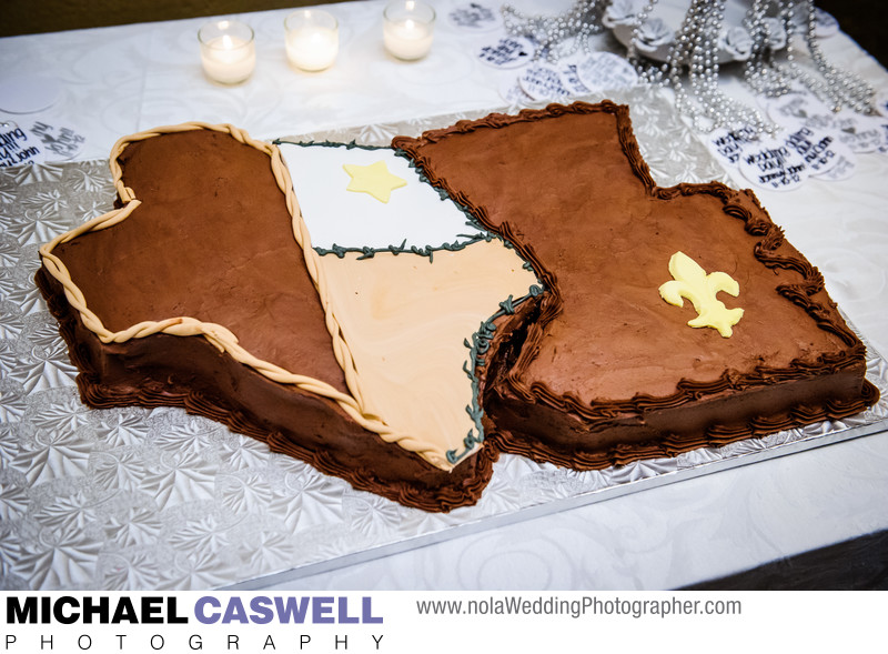 Texas and Louisiana Groom's Cake