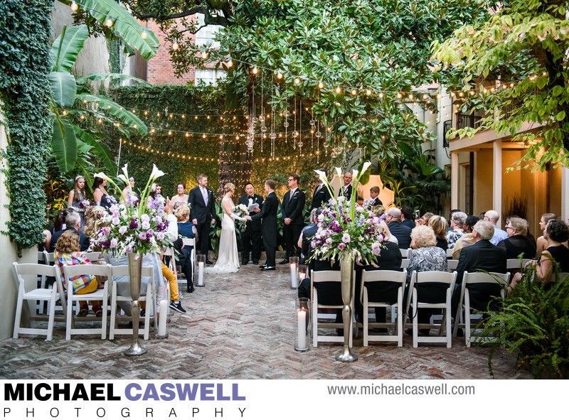 Wedding Ceremony at Maison Montegut