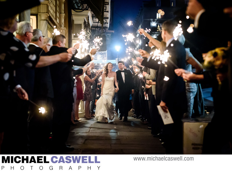 Sparkler Departure from Brennan's in New Orleans