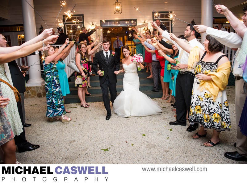 Pass Christian Mississippi Reception Sparkler Send-Off