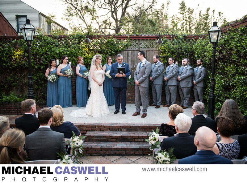 Rosy's Jazz Hall Outdoor Wedding Ceremony