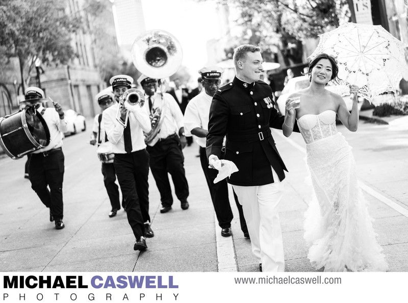 Second Line Parade in Warehouse District