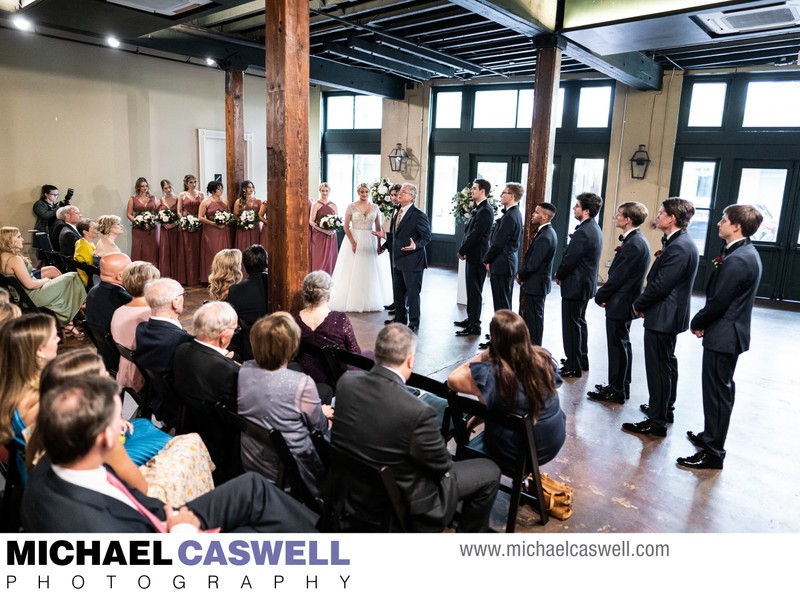 Wedding ceremony at The Chicory in New Orleans