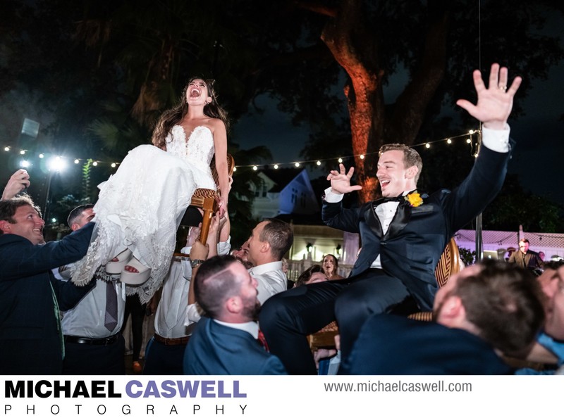 Jewish Wedding Hora at Elms Mansion