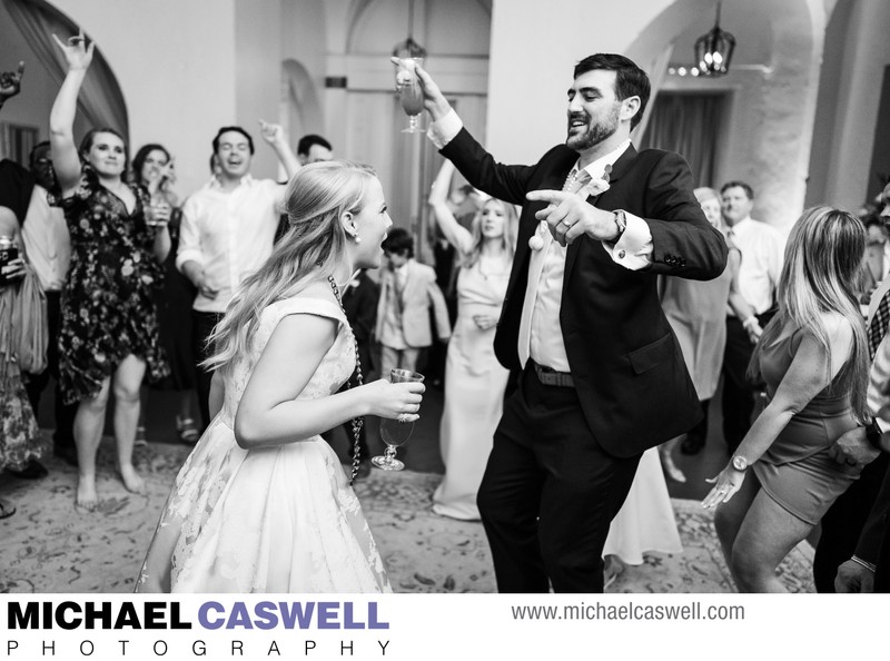 Bride and groom dance at Latrobe's wedding reception