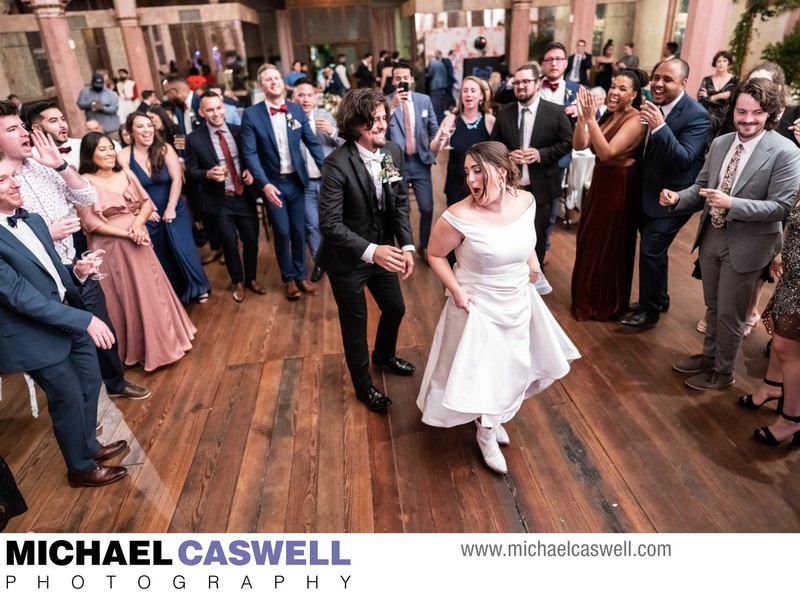 Bride and Groom Dance at Hotel Peter and Paul