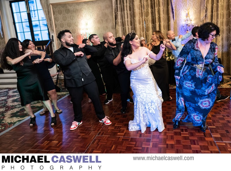Bride and Guests Dance at Bourbon Orleans Hotel Wedding
