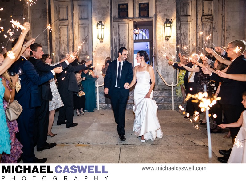 Sparkler Send Off at Marigny Opera House Wedding