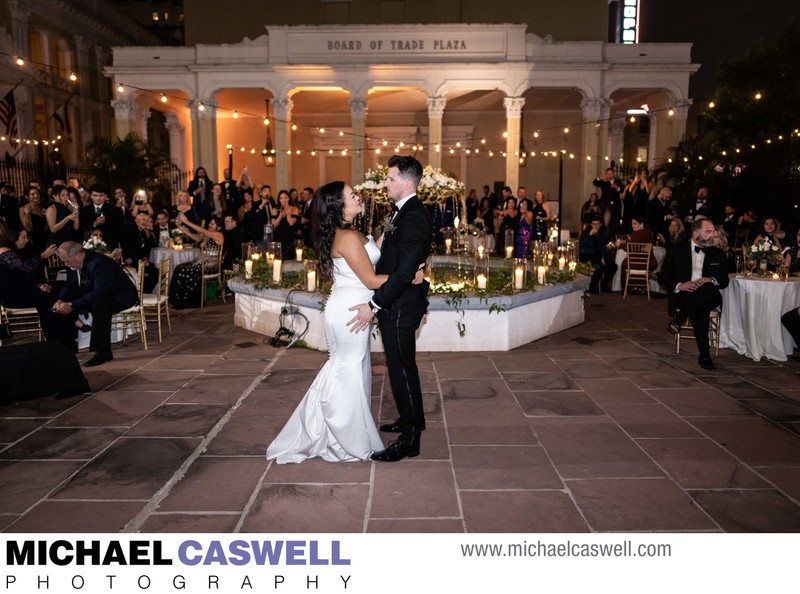 Outdoor Reception at New Orleans Board of Trade