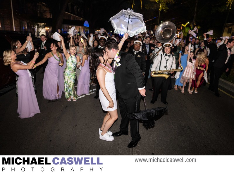 Second Line Parade on St. Charles Avenue