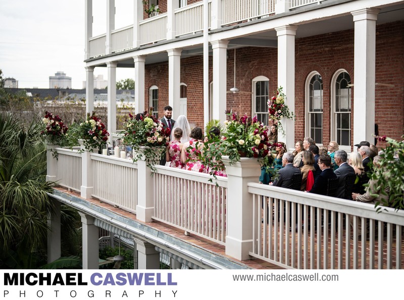 Wedding Ceremony on Hotel St. Vincent Balcony