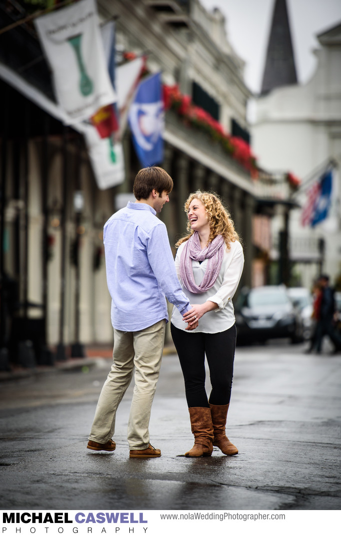 Engagement Portrait in the French Quarter