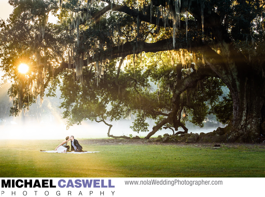 New Orleans Elopement Portrait at the Tree of Life