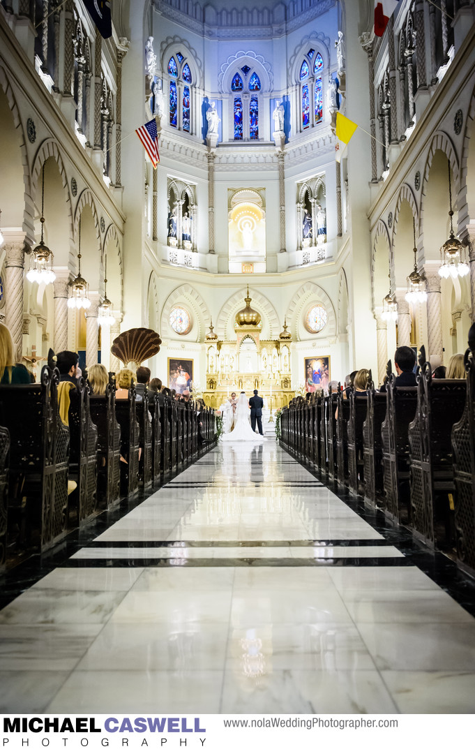 Immaculate Conception Church Wedding Ceremony Photo