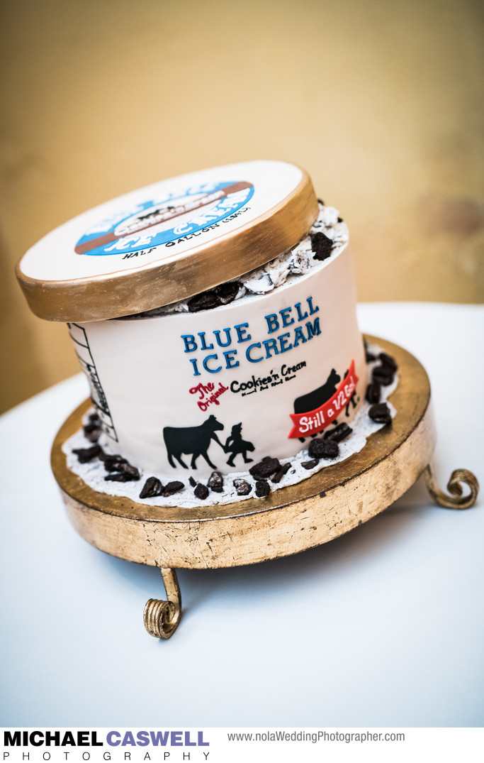 Blue Bell Ice Cream Groom's Cake