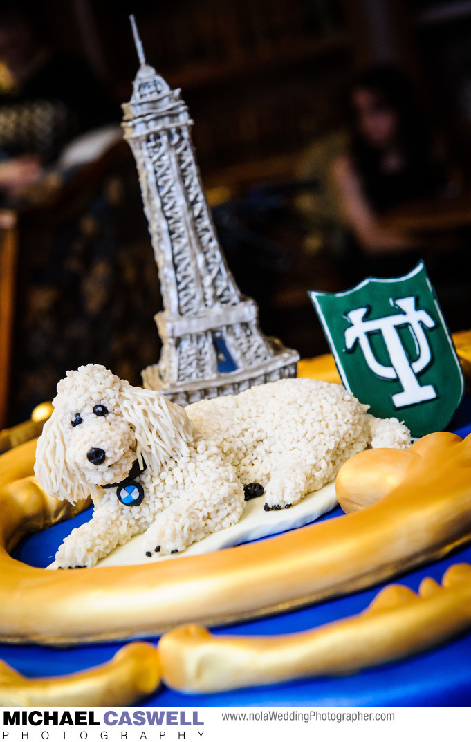 Tulane University, Eiffel Tower, Poodle Groom's Cake