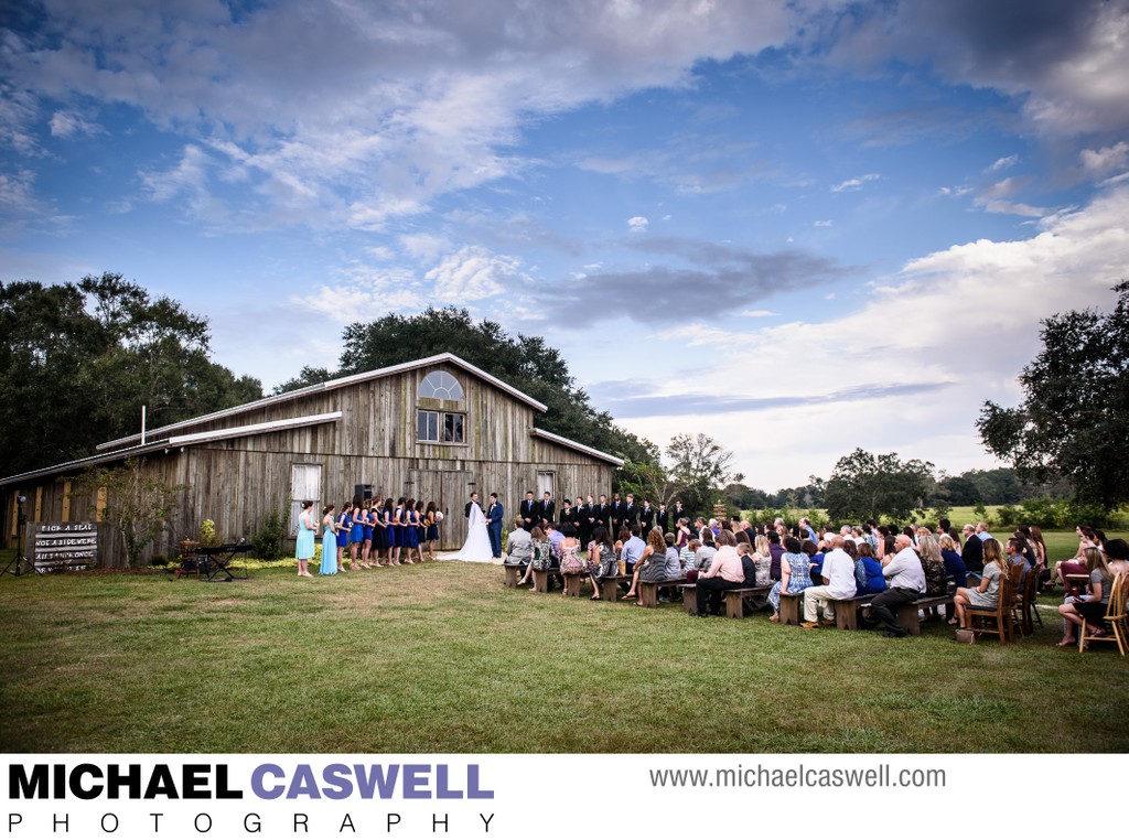 Barn at Sarah Bella Wedding Ceremony in Picayune, MS