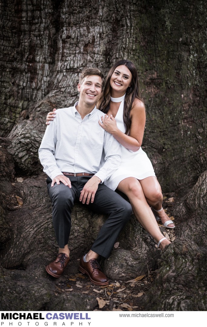 Audubon Park Tree of Life Engagement Portrait