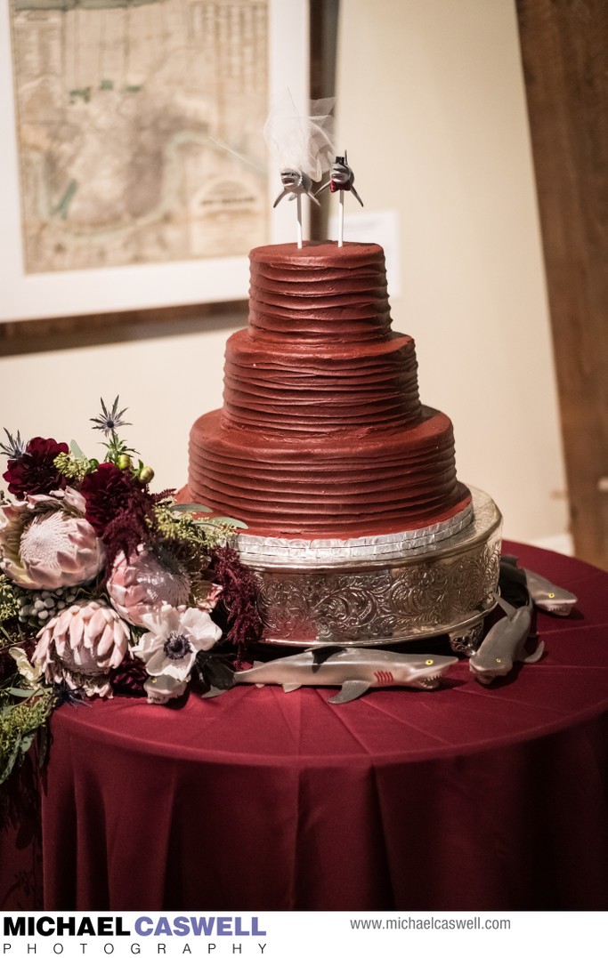 Haydel's Chocolate Wedding Cake at The Cabildo