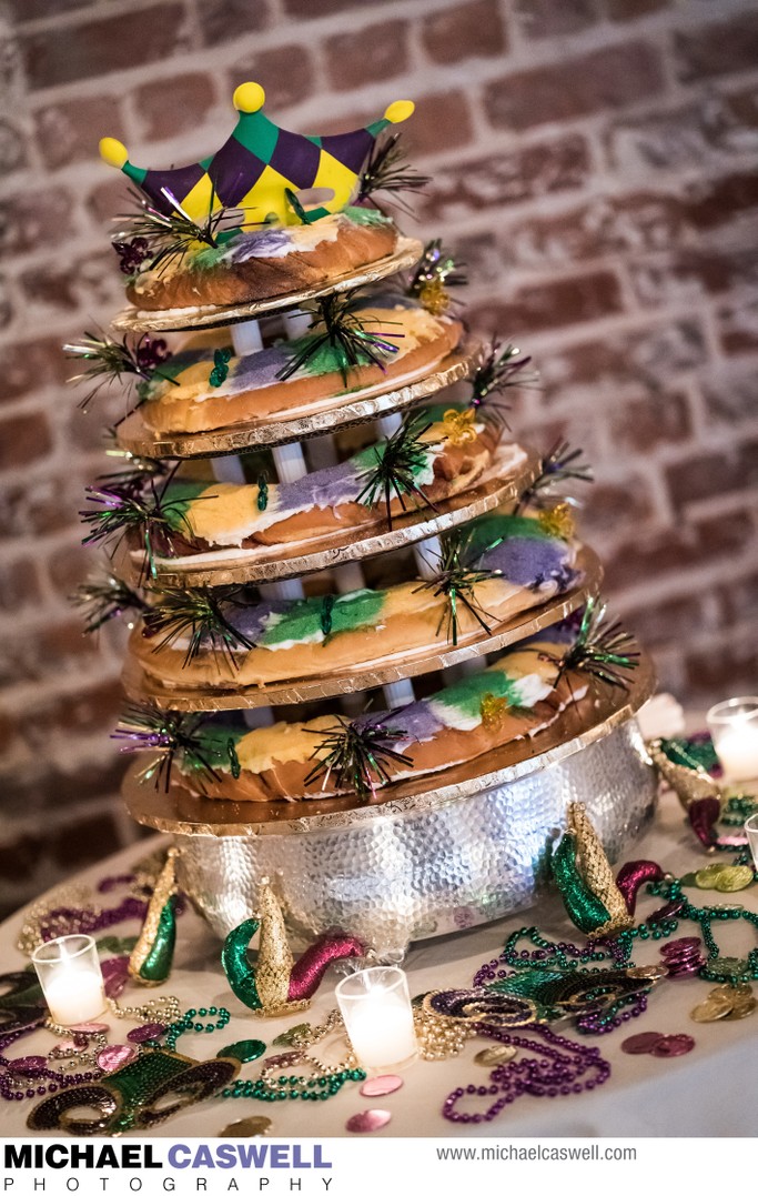 King Cake at Wedding