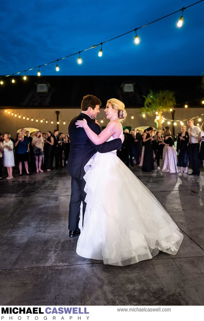 Couple's First Dance at Metairie Country Club Wedding