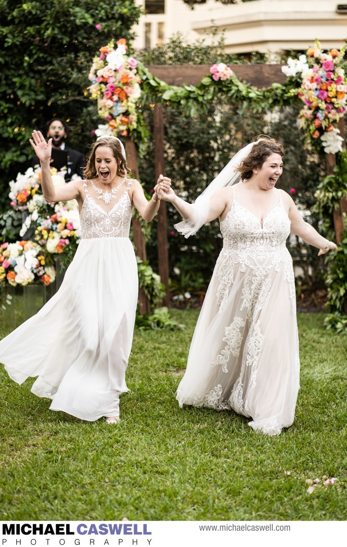 Brides at Elms Mansion Wedding