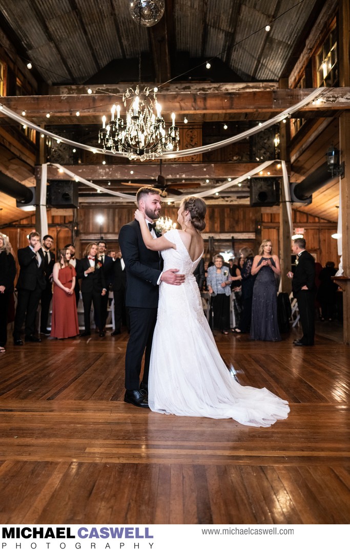 First Dance at Barn of Pearl River Wedding