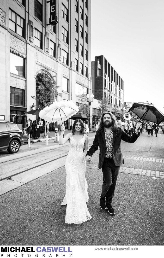 Wedding Second Line at Ace Hotel in New Orleans